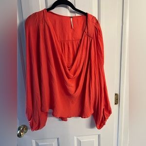 Coral Free People Top